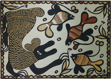 Sohrai Bear and Fish Harmony