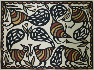 Sohrai Birds Amid Sacred Foliage