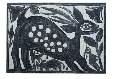 Khovar Spotted Deer Folk Art