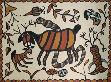 Forest Creatures Folk Art