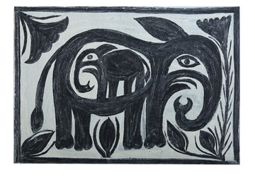 Khovar Elephant Motherhood Folk Art
