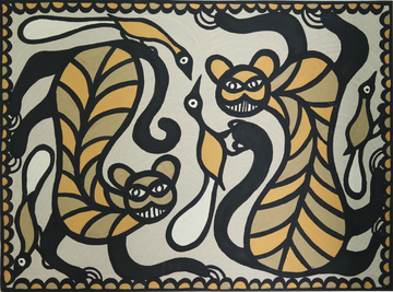 Sohrai Monkeys Among Sacred Birds
