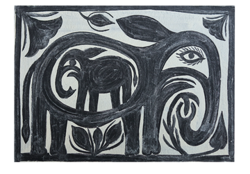 Khovar Elephant Motherhood Artwork