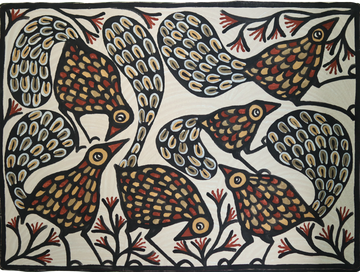 Sohrai Birds in Rhythmic Flight