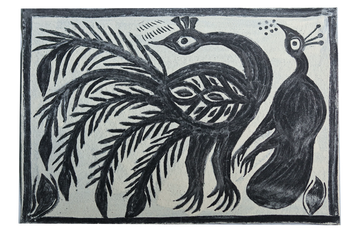 Khovar Peacock Pair Artwork