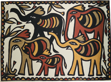 Sohrai Elephant Family in Harmony